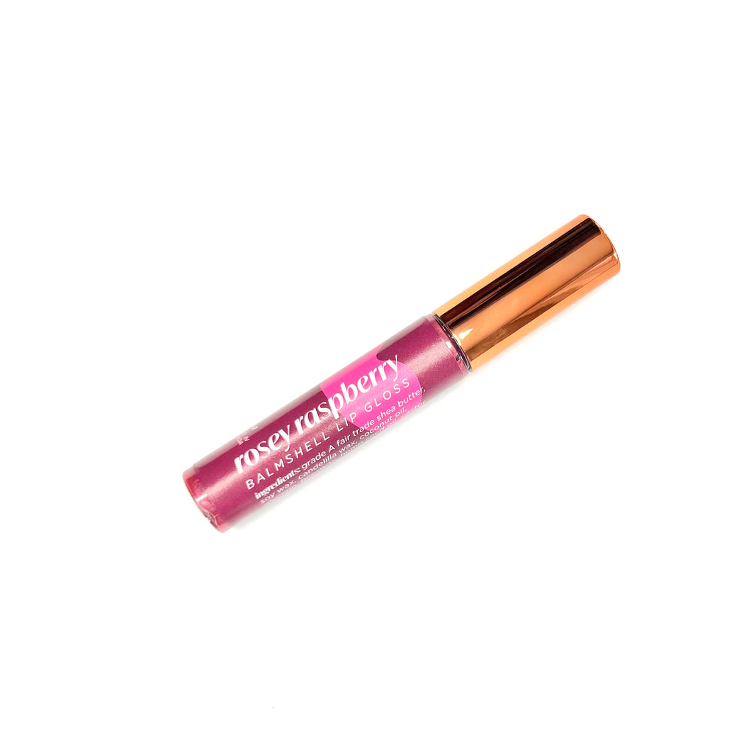 Balmshell Lip Gloss - rosey raspberry