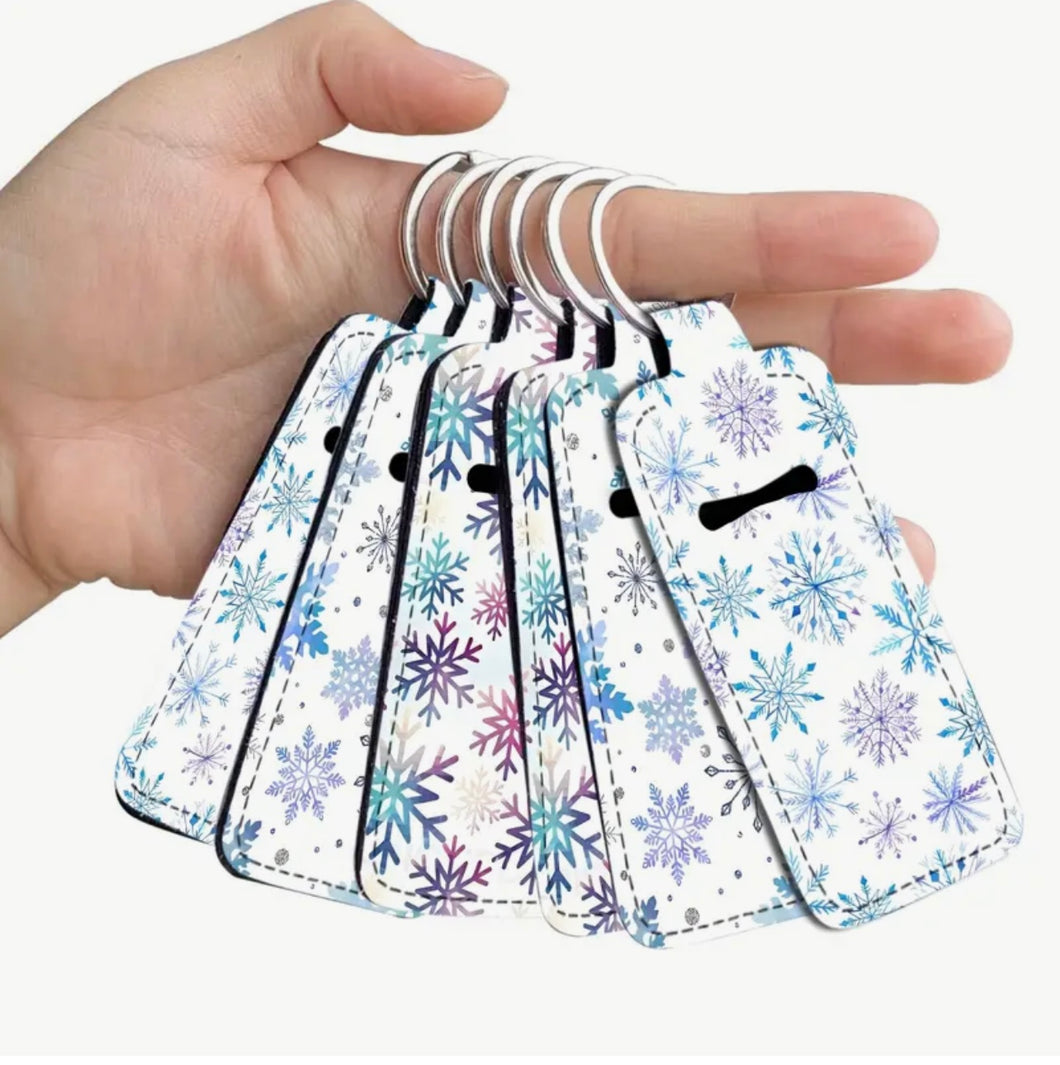Snowflake Keychain Lip Balm Holders