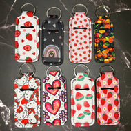 Assorted Patterns: Keychain Lip Balm Holders