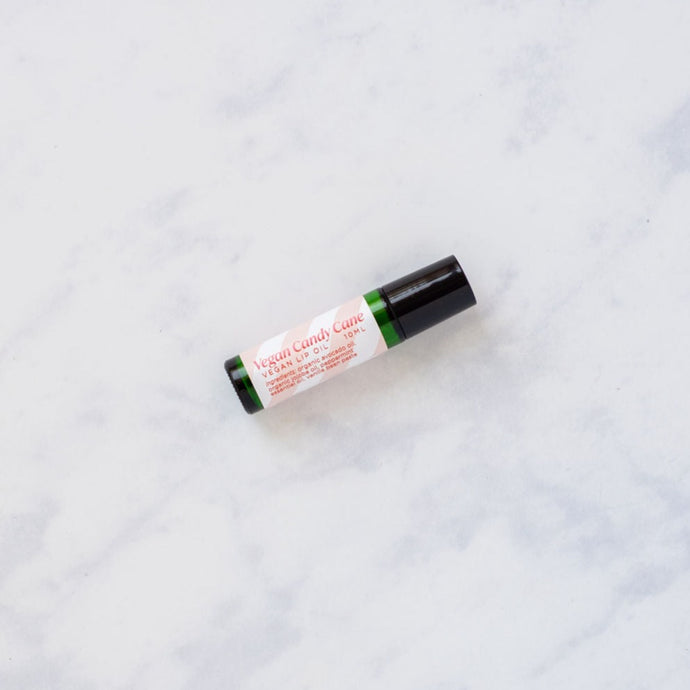 Vegan Candy Cane Roll On Lip Oil