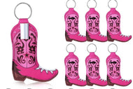 Cowboy Boot Lip Balm Holder Keychain