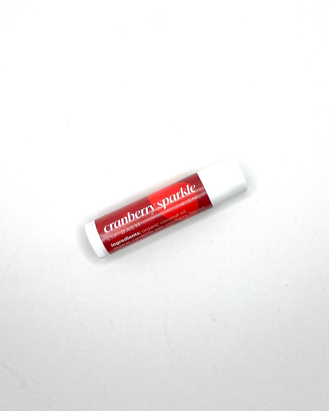 Cranberry Sparkle Vegan Lip Balm