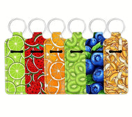 Keychain Lip Balm Holder - fruit