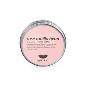 Rose Vanilla Bean Solid Perfume Salve
